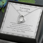 Gift for New Mom from Best Friend, Forever Love Necklace, Fern