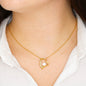 Gift for New Mom from Best Friend, Forever Love Necklace, Fern