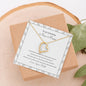 Gift for New Mom from Best Friend, Forever Love Necklace, Fern