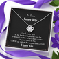 To My Future Wife Necklace | "Rest Of Your Story"| Soulmate Jewelry | Anniversary Gift For Wife | Message Card Jewelry Locket
