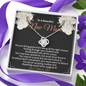 New Mom Appreciation Gift For Sister-in-Law | Push Gift Necklace | Sentimental Mothers Day Gift Message Card | From Sister-in-Law Present