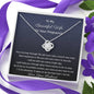 Gift For Pregnant Best Friend |  Love Knot Necklace | Mama To Be | Expectant Mother Locket Present | First Time Motherife, Interlocked Hearts