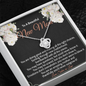 New Mom Appreciation Gift For Sister-in-Law | Push Gift Necklace | Sentimental Mothers Day Gift Message Card | From Sister-in-Law Present