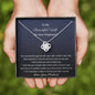Gift For Pregnant Best Friend |  Love Knot Necklace | Mama To Be | Expectant Mother Locket Present | First Time Motherife, Interlocked Hearts
