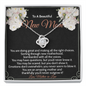 New Mom Appreciation Gift For Daughter-in-Law | Push Gift Necklace | Sentimental Mothers Day Gift Message Card | From Mother-in-Law Present