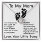 Gift Necklace For Pregnant Mom | Baby Shower Present | Mom With New Baby | Pregnancy Locket | Push Gift From Husband