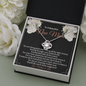 New Mom Appreciation Gift For Daughter-in-Law | Push Gift Necklace | Sentimental Mothers Day Gift Message Card | From Mother-in-Law Present