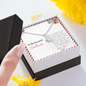 Moving Away & Long Distance Gift | Sentimental Gift For Loved One | Message Card Relationship Gift | Allure Necklace Valentine Gift