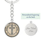 Daughter of the King Keychain | Bible verse necklace | Romans 8:15 | Baptism gift | Christian jewelry for women | Confirmation gift | Religious jewelry for girl