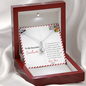 Moving Away & Long Distance Gift | Sentimental Gift For Loved One | Message Card Relationship Gift | Allure Necklace Valentine Gift