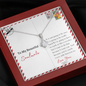 Moving Away & Long Distance Gift | Sentimental Gift For Loved One | Message Card Relationship Gift | Allure Necklace Valentine Gift