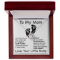 Gift Necklace For Pregnant Mom | Baby Shower Present | Mom With New Baby | Pregnancy Locket | Push Gift From Husband