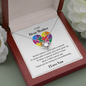 Autism Mom Gift | Mother's Day Gift |Tiny Puzzle Piece Necklace | Autism Awareness Pendant