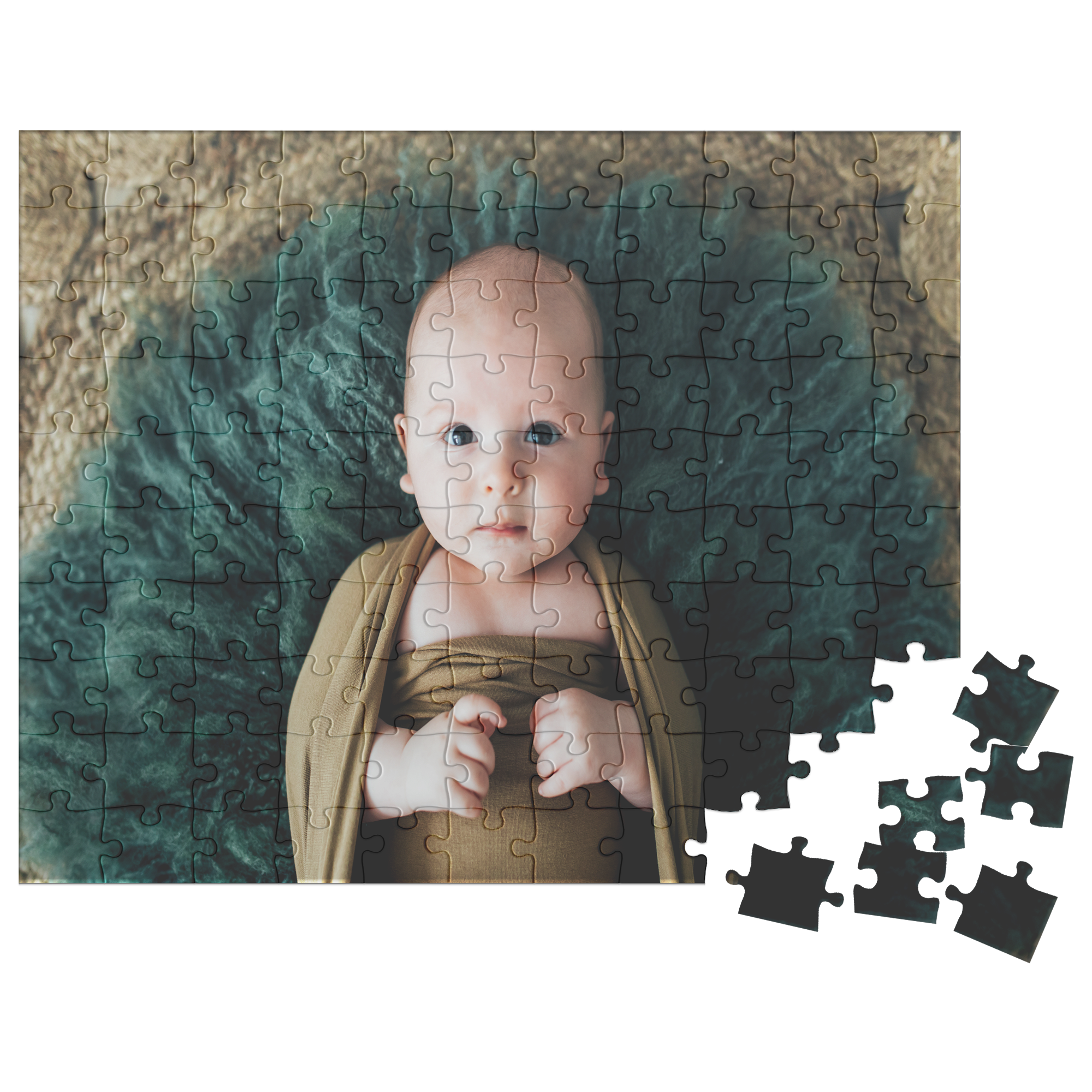 Personalized New Born Baby Puzzle | Custom Infant Photo Puzzle | New Parent Gift