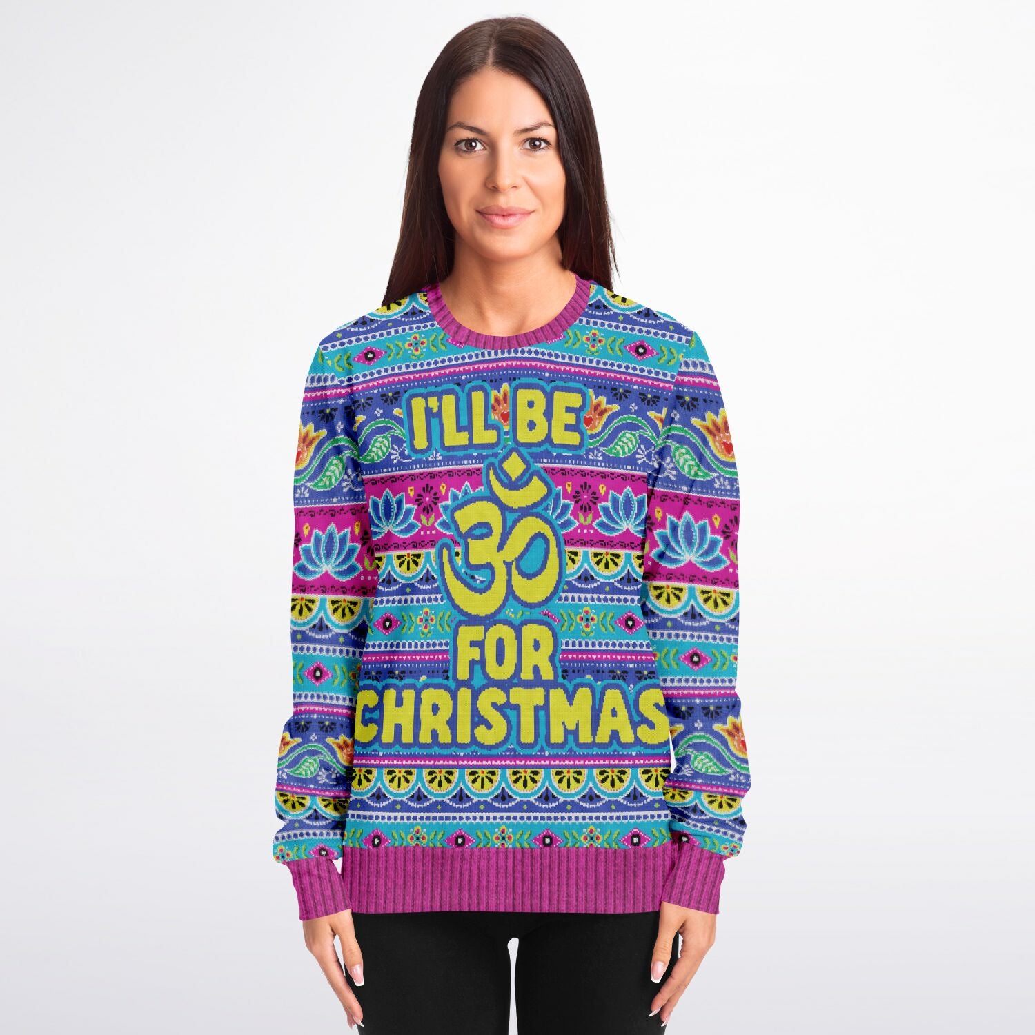 Yoga Ugly Christmas Sweatshirt |  Gift For Yoga Lovers