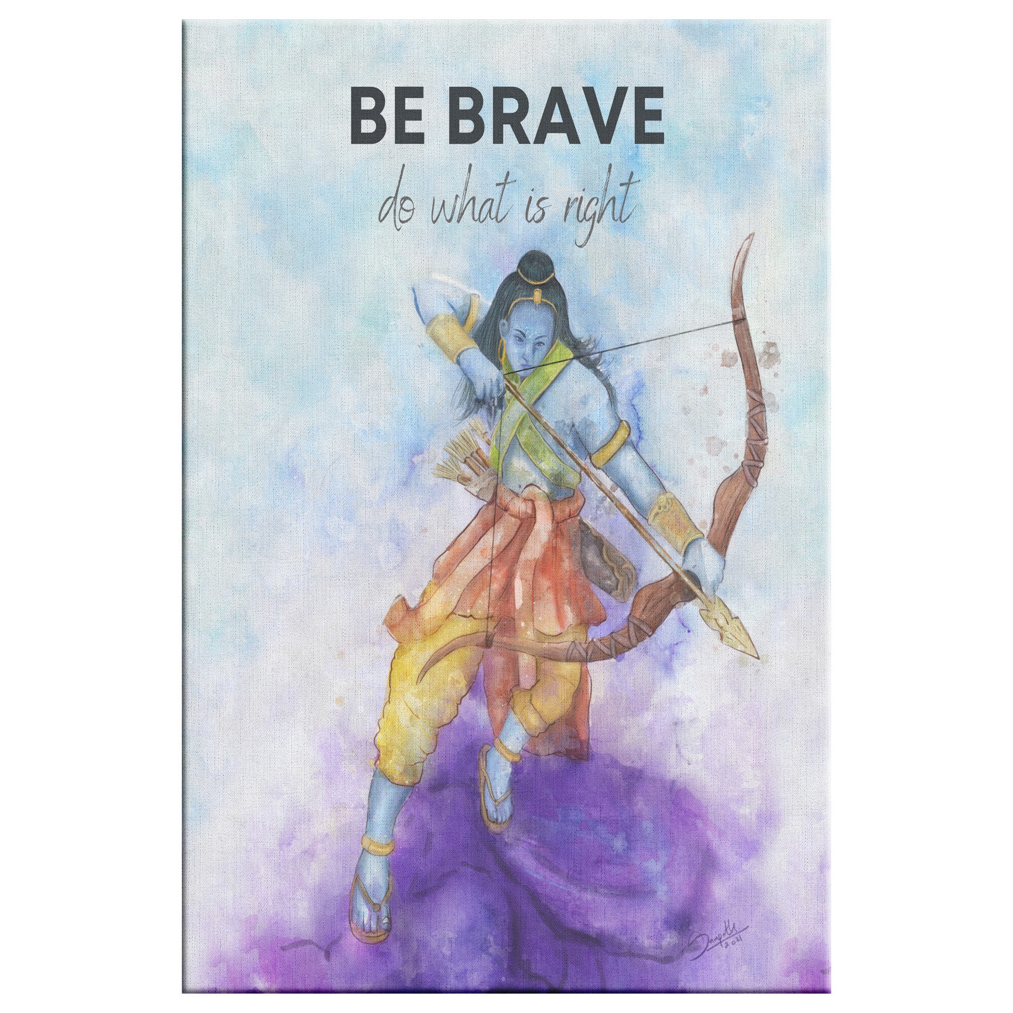 Be Brave: Rama Canvas Art