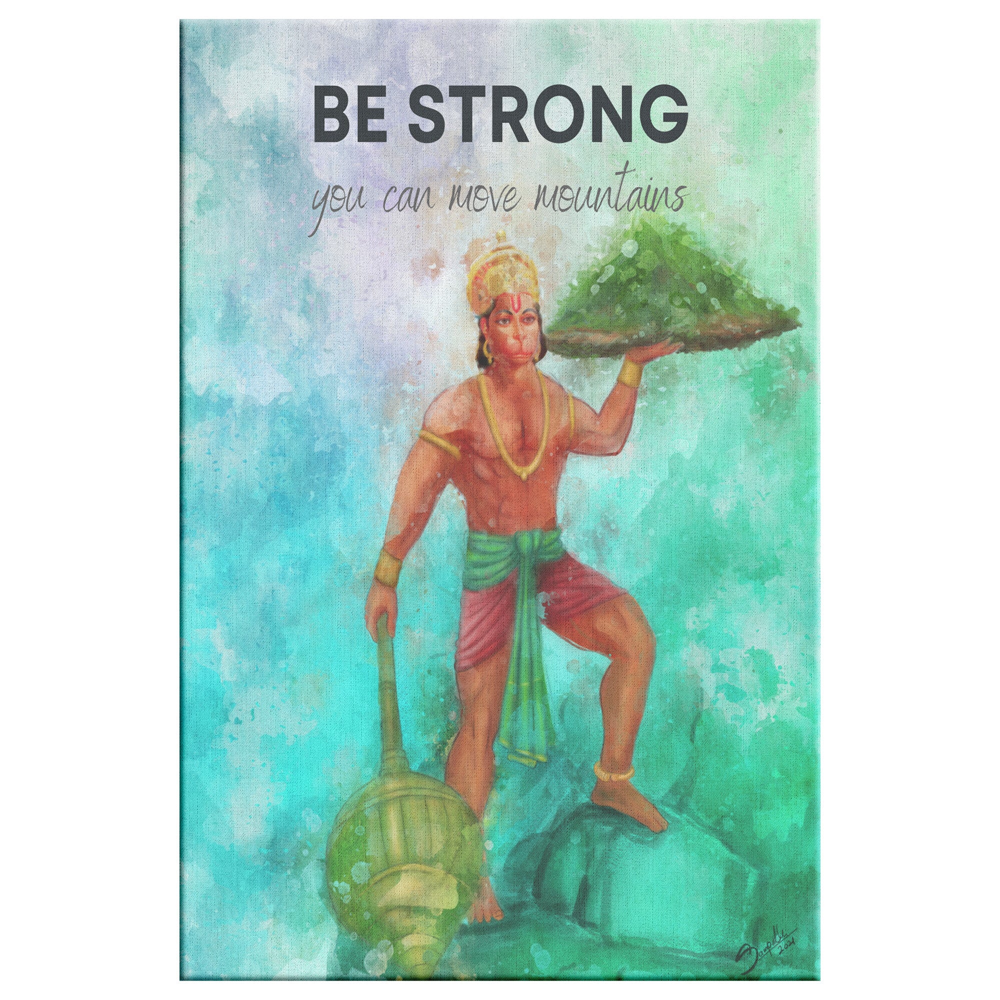 Be Strong: Hanumana Canvas Art