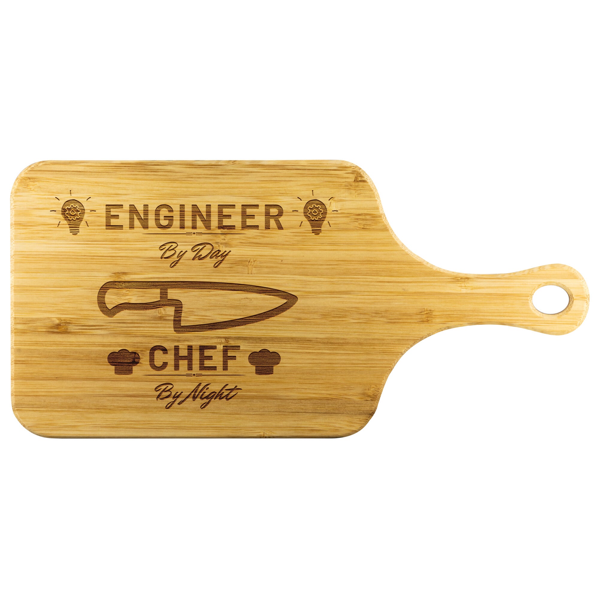 Engineer By Day Chef By Night Cutting Board | Kitchen Gift For Engineer