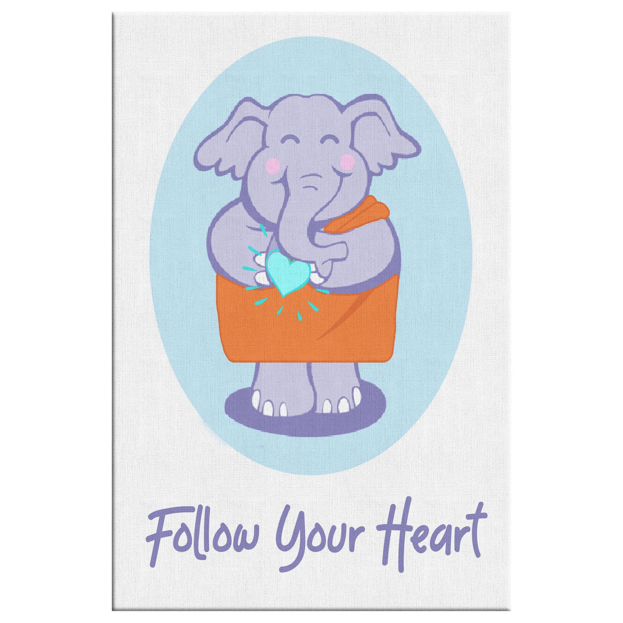 Follow Your Heart Canvas Art