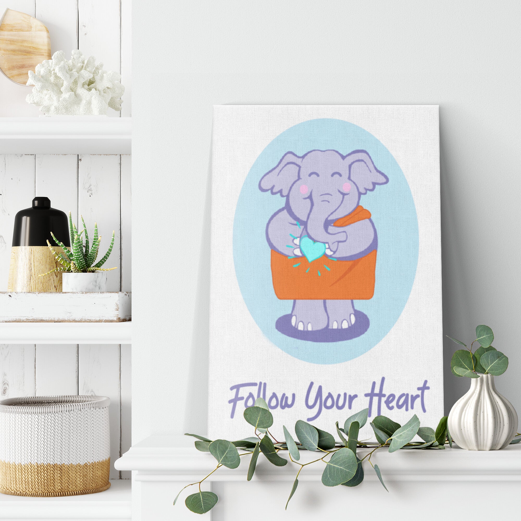 Follow Your Heart Canvas Art