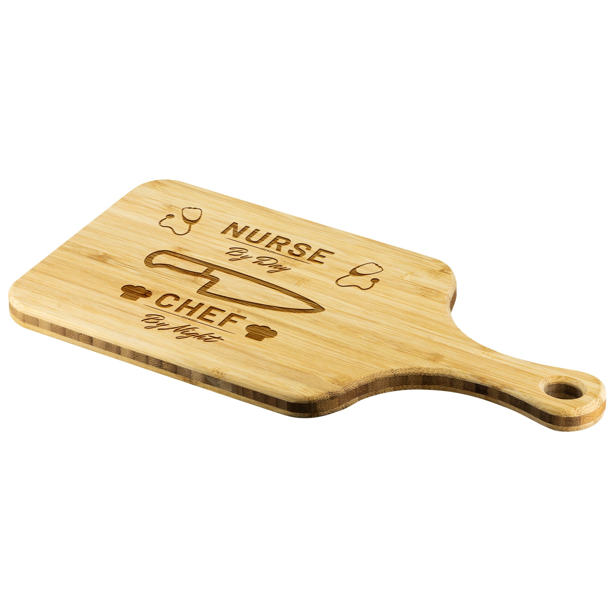 Nurse By Day Chef By Night Cutting Board | Kitchen Present For Nursing Professional