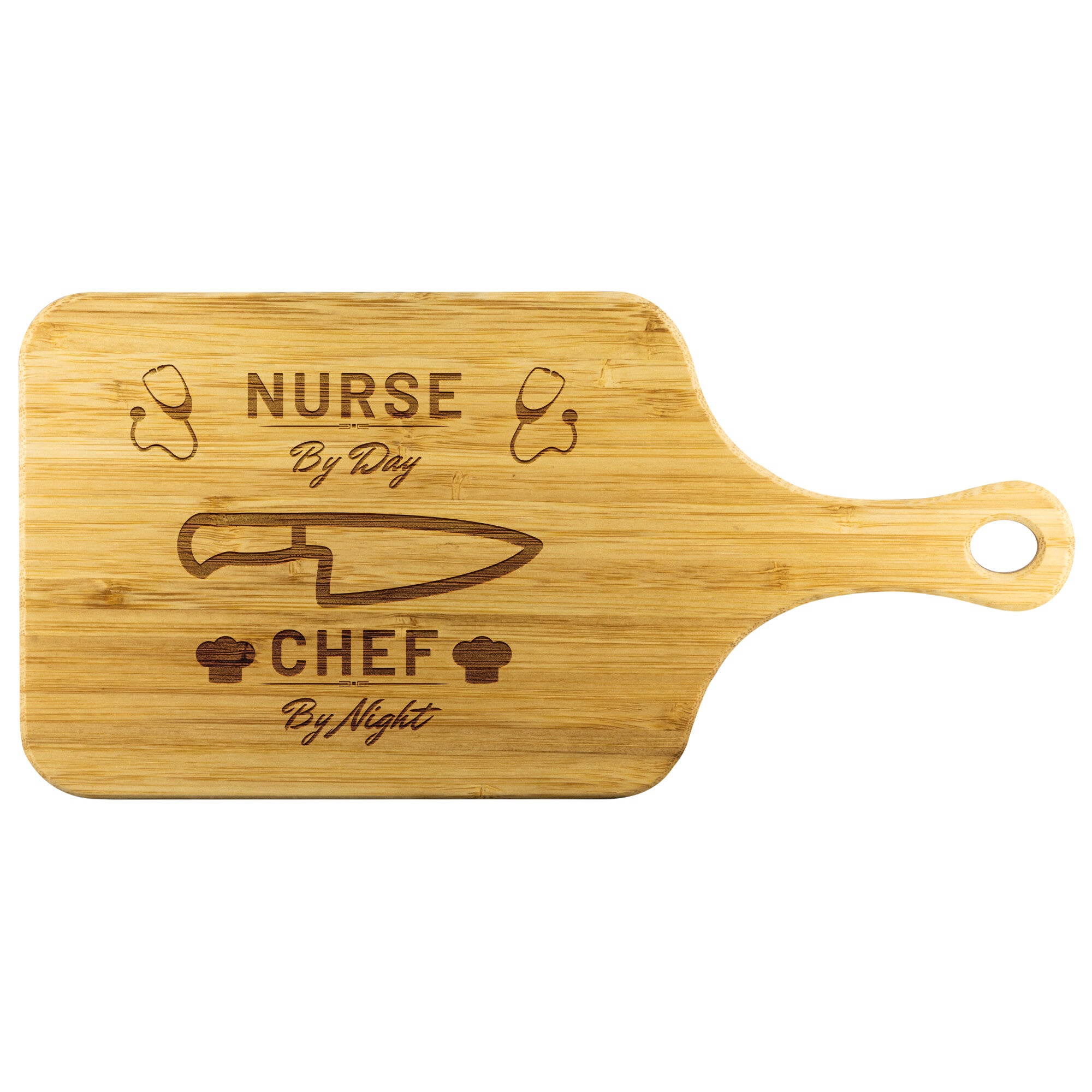 Nurse By Day Chef By Night Cutting Board | Kitchen Present For Nursing Professional