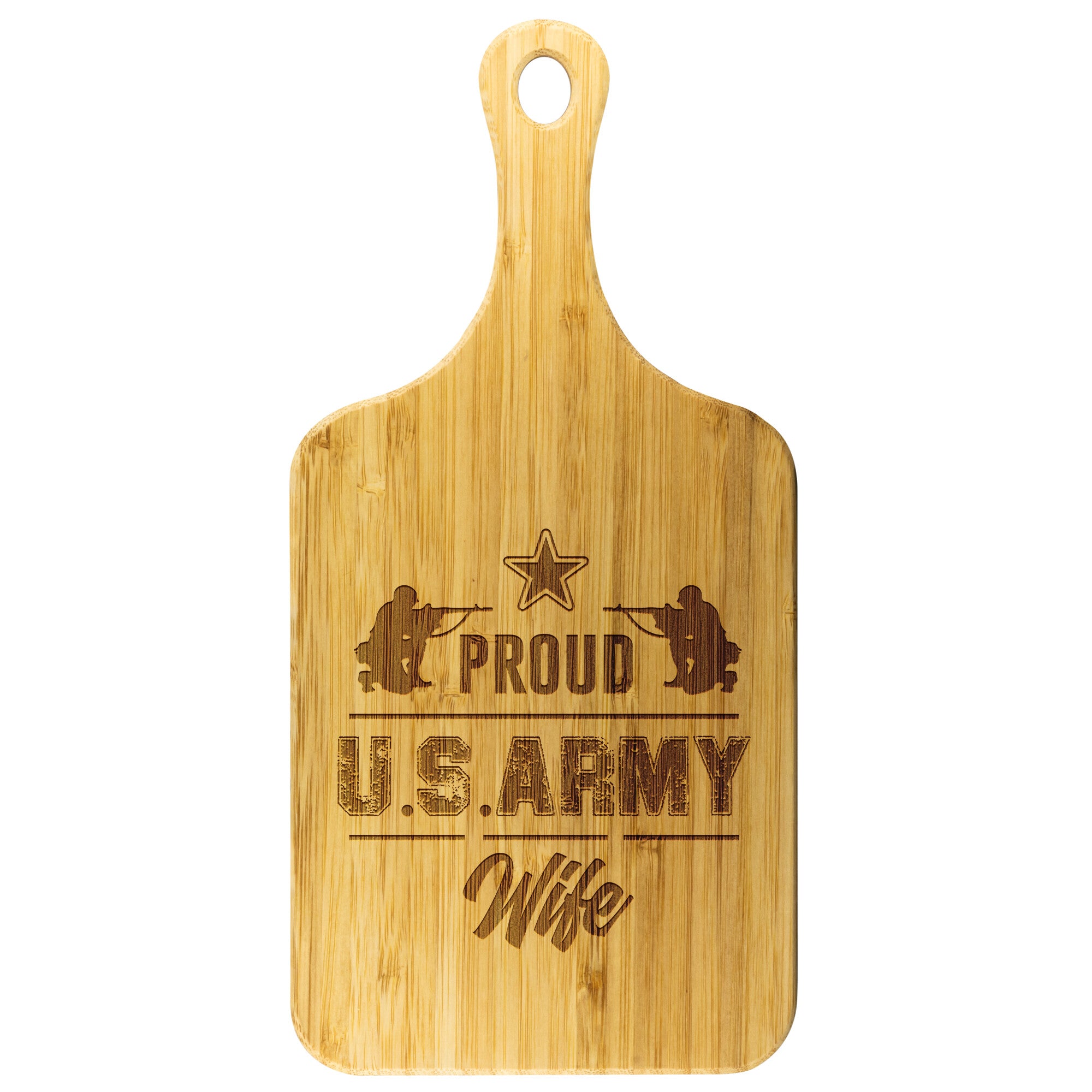Proud Army Wife Cutting Board | Valentine's Day Gift | Christmas Present