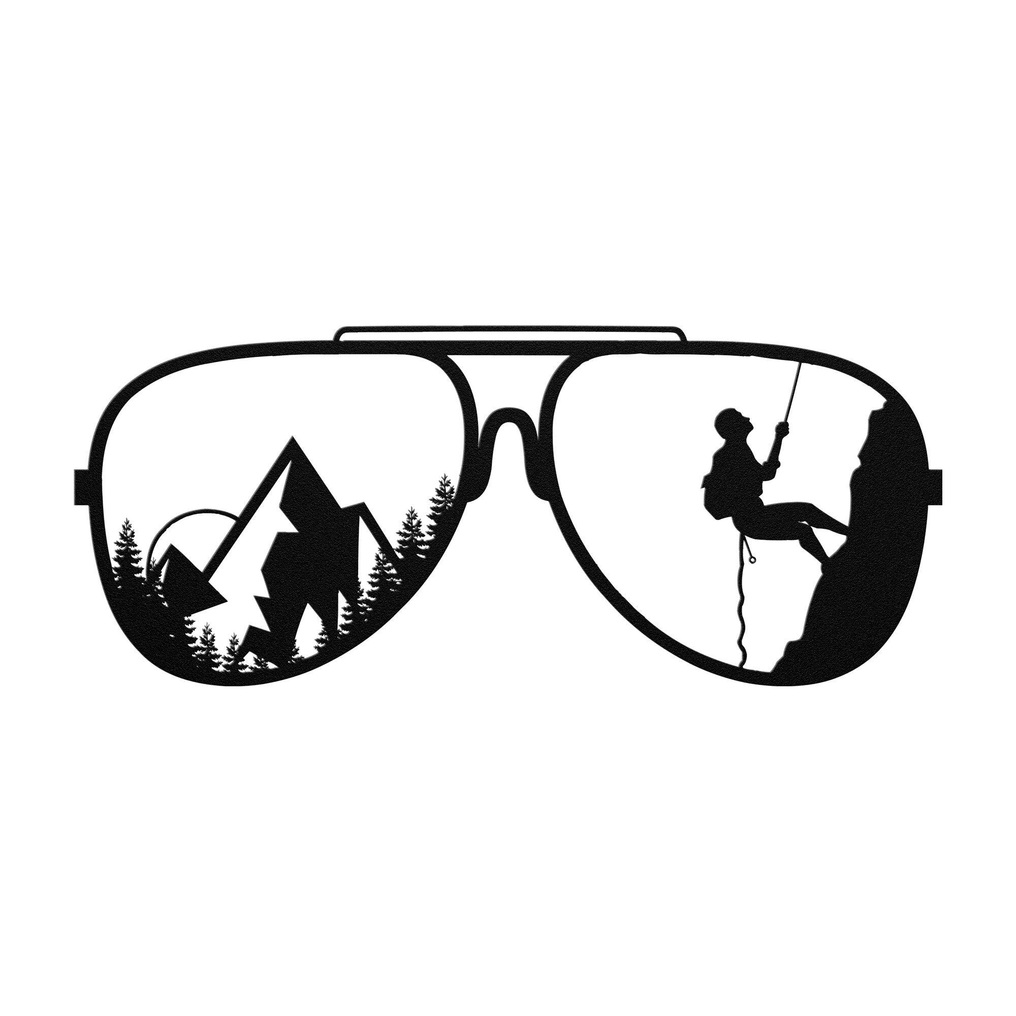 Rock Climber Wall Art | Metal Die Climb Art | Gift For Rock Climbing Fantics