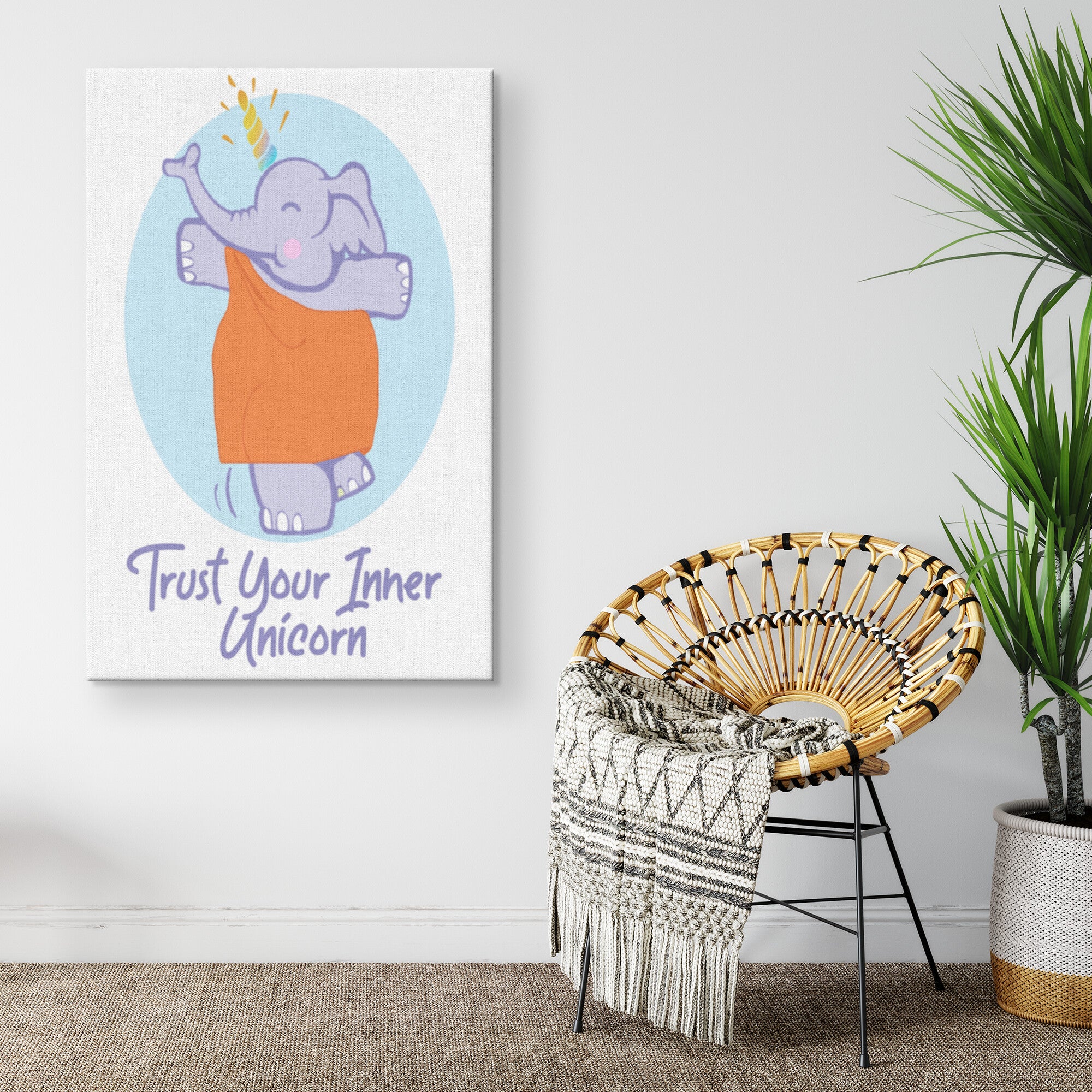 Trust Your Inner Unicorn Canvas Art