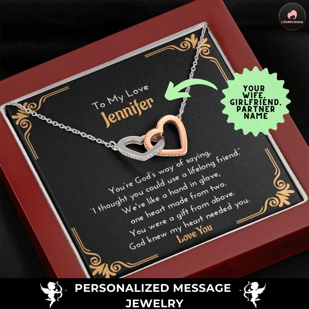 Personalize Gift From Above Romantic Necklace | Gift For Partner | Jewelry Gift For Wife | Meaningful Valentine Gift