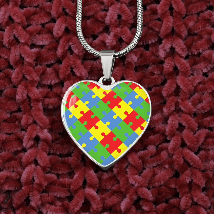 Autism Puzzle Piece Necklace – Lifeworks
