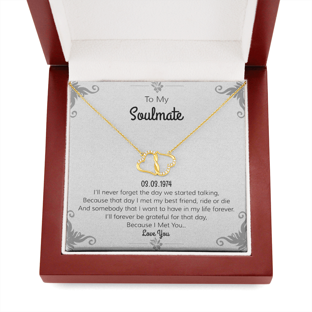 Dear Soulmate Jewelry| "Day I Met You"| Romantic Love Poem Card | For Girlfriend | For Wife | Valentines Day Gift