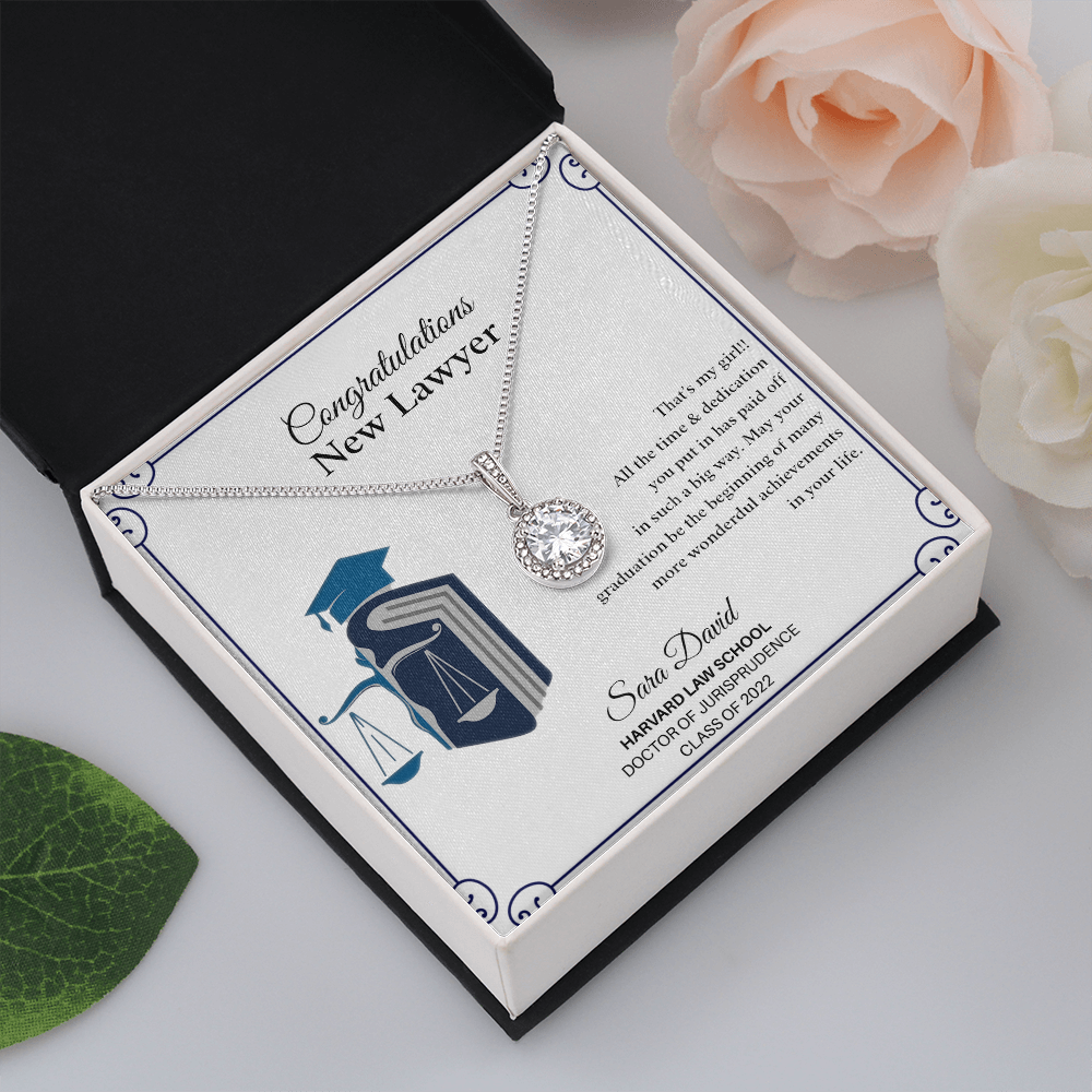 Personalized Law Student Gift | Future Lawyer Gift Necklace | Law School Graduation Gift | Law School Gift | Lawyer Graduation