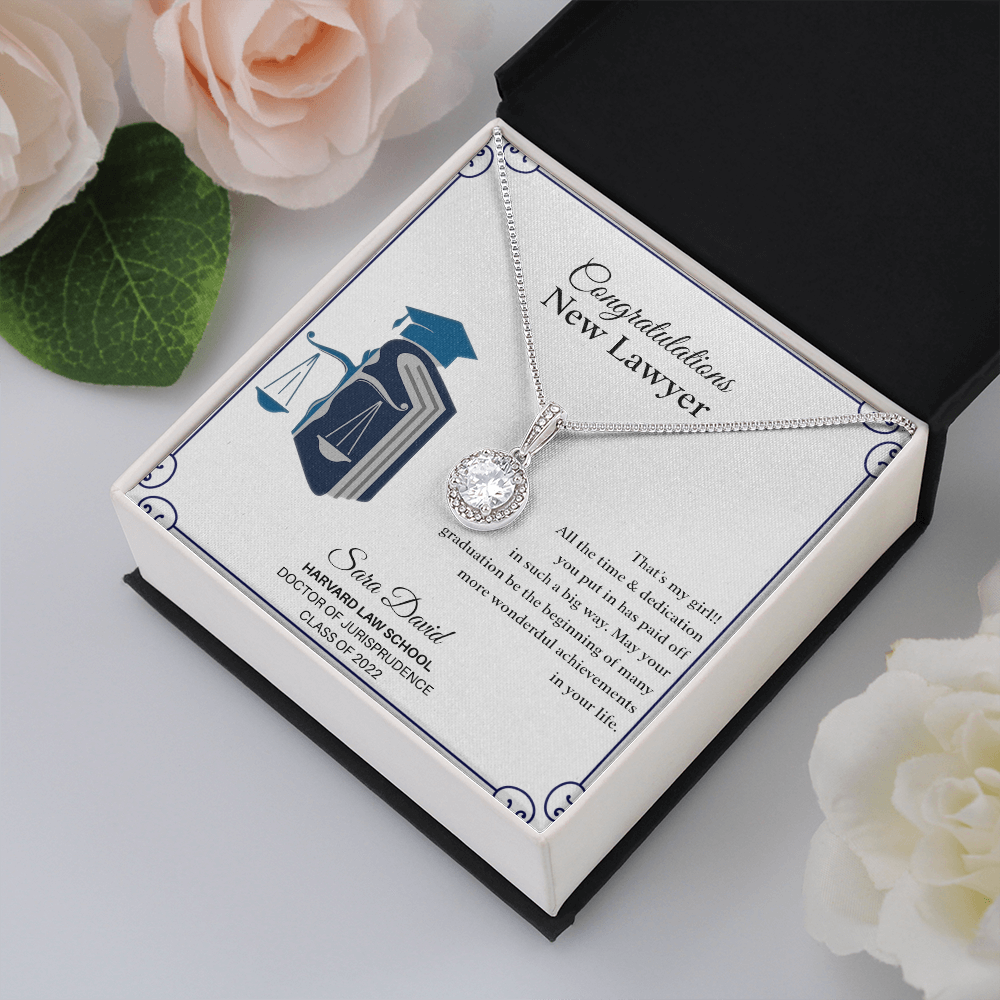 Personalized Law Student Gift | Future Lawyer Gift Necklace | Law School Graduation Gift | Law School Gift | Lawyer Graduation