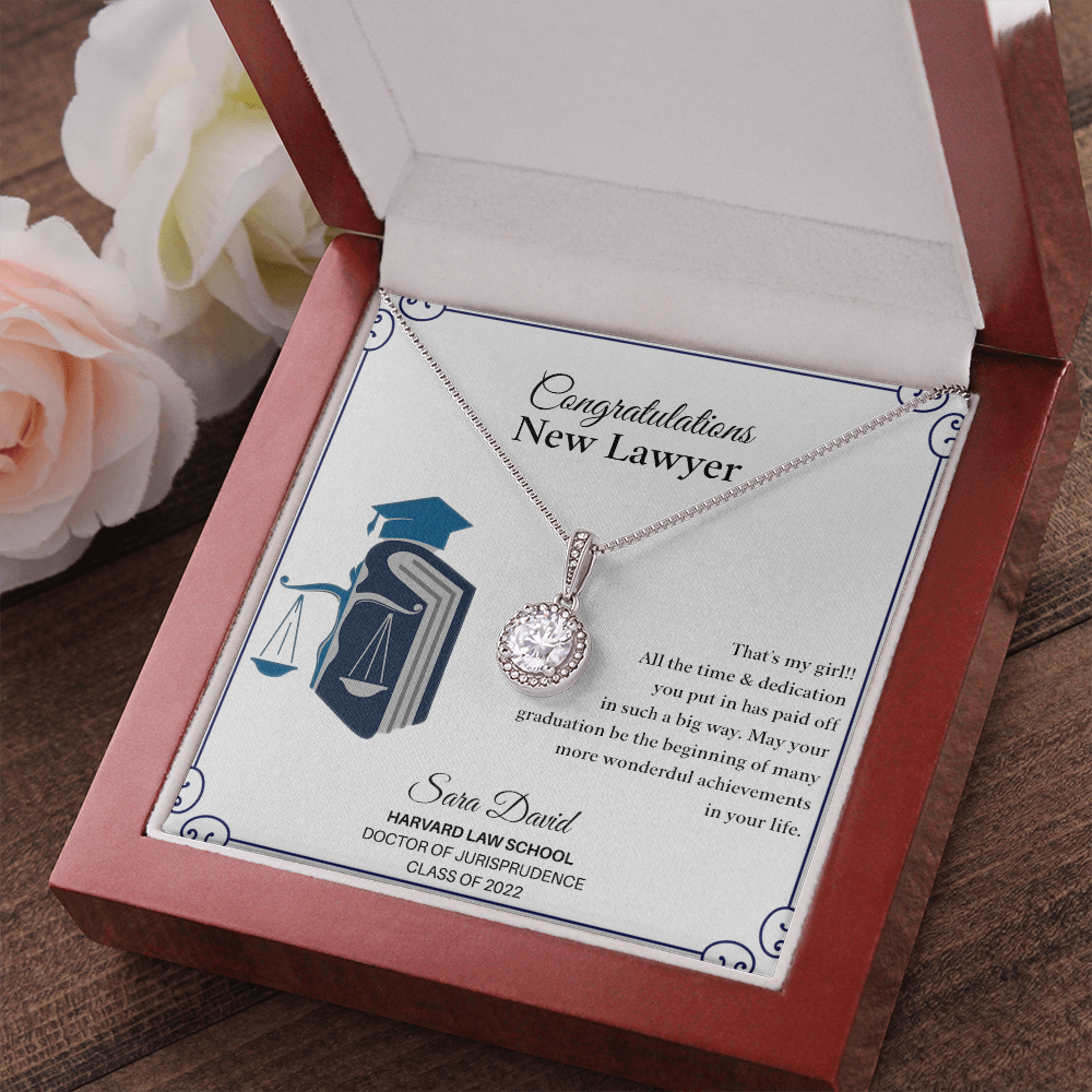 Personalized Law Student Gift | Future Lawyer Gift Necklace | Law School Graduation Gift | Law School Gift | Lawyer Graduation