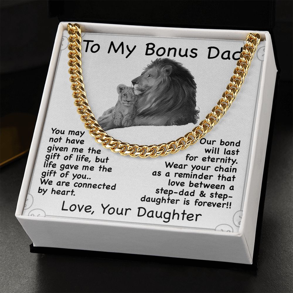 To Bonus Dad Present | Christmas Gift For Step-Dad | From Step-Daughter