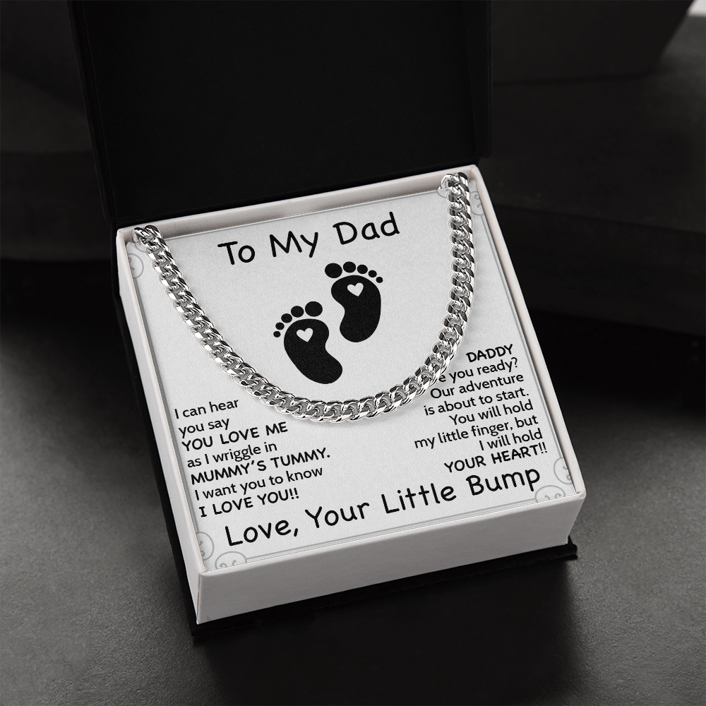 Daddy To Be Keepsake Gift | From Baby Bump | First Father's Day for New Dad | Ultrasound Present | Expectant Dad