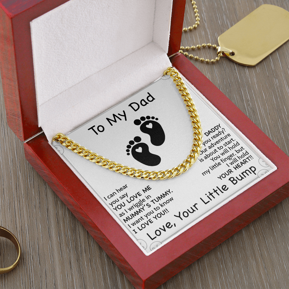 Daddy To Be Keepsake Gift | From Baby Bump | First Father's Day for New Dad | Ultrasound Present | Expectant Dad