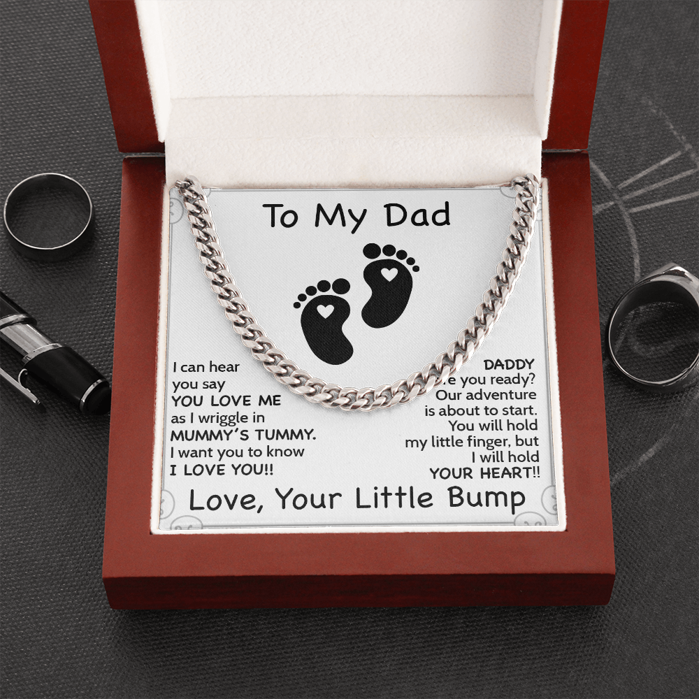 Daddy To Be Keepsake Gift | From Baby Bump | First Father's Day for New Dad | Ultrasound Present | Expectant Dad