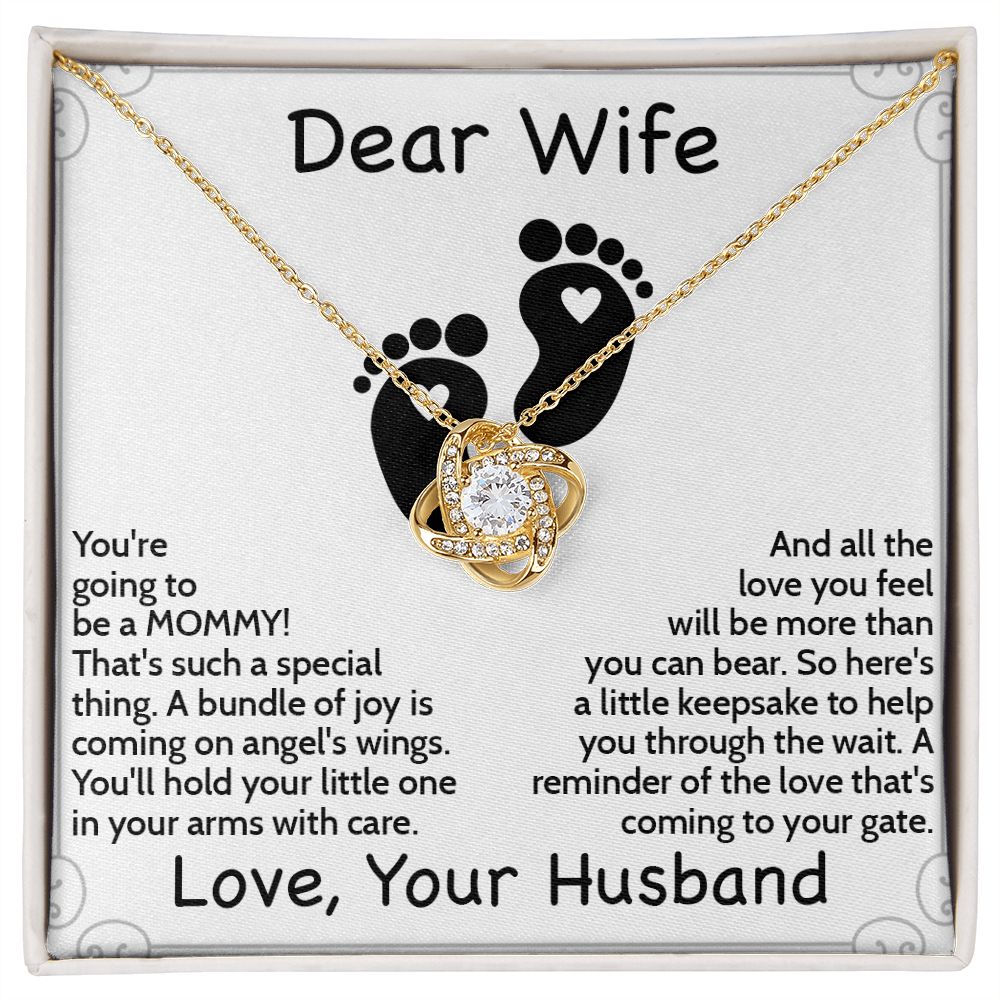 Lovely & Thoughtful Mom-to-Be Necklace with Message Card - Perfect Baby Shower Gift | Gift From Husband