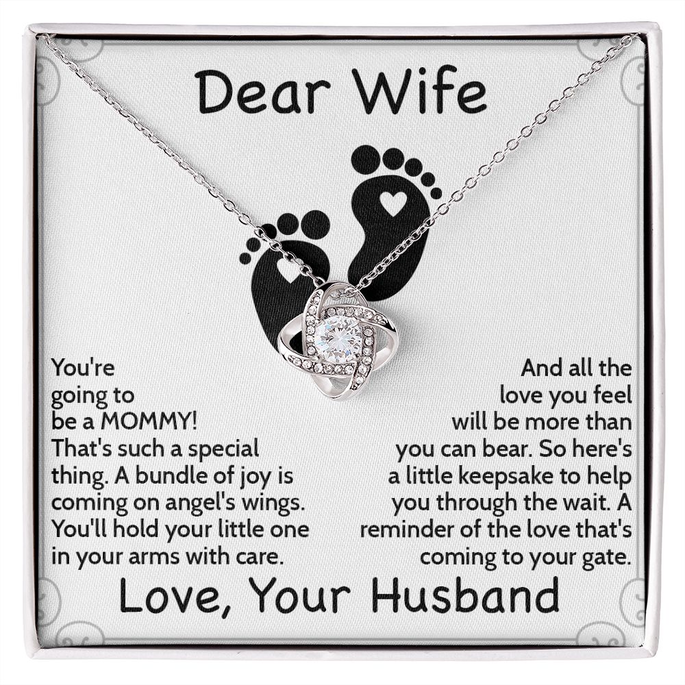 Lovely & Thoughtful Mom-to-Be Necklace with Message Card - Perfect Baby Shower Gift | Gift From Husband