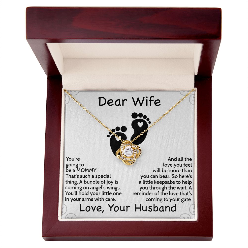 Lovely & Thoughtful Mom-to-Be Necklace with Message Card - Perfect Baby Shower Gift | Gift From Husband