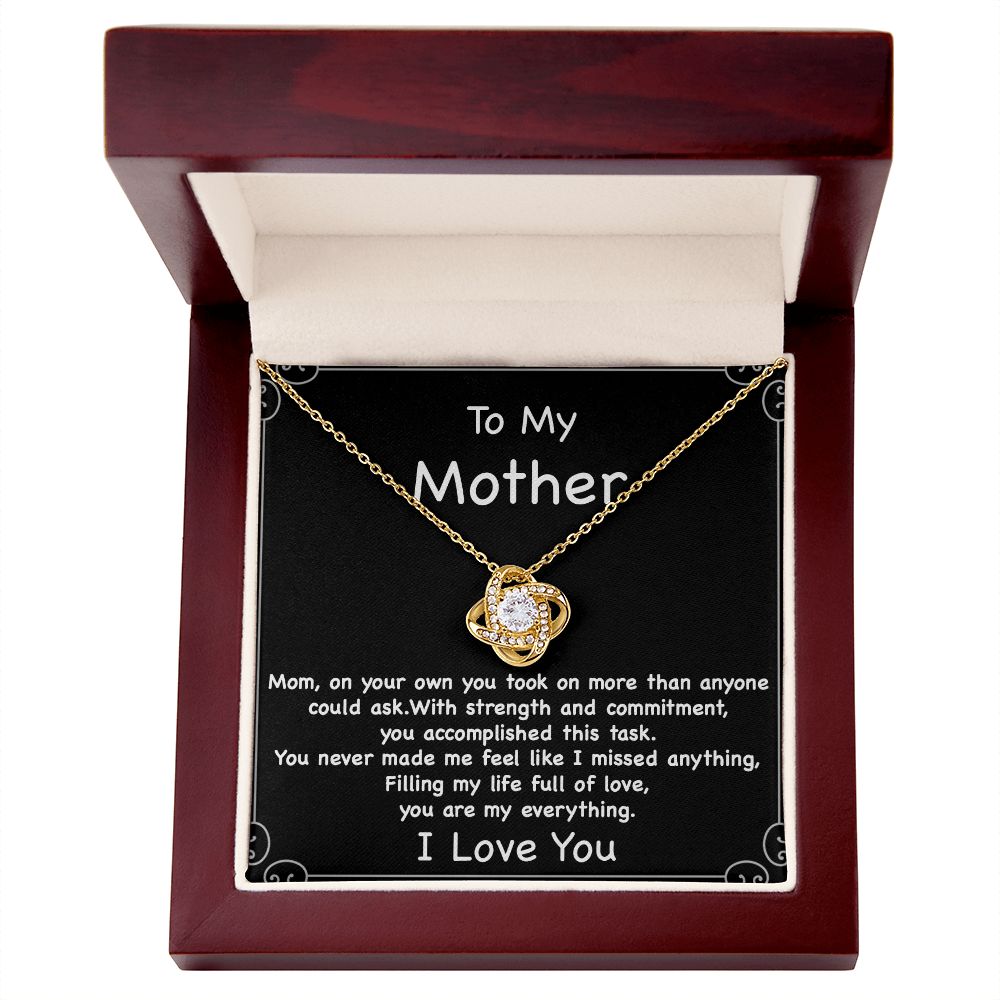 Gift For Single Mother | From Daughter or Son | Meaningful Message Card Jewelry | Mothers Day Gift | Christmas Present