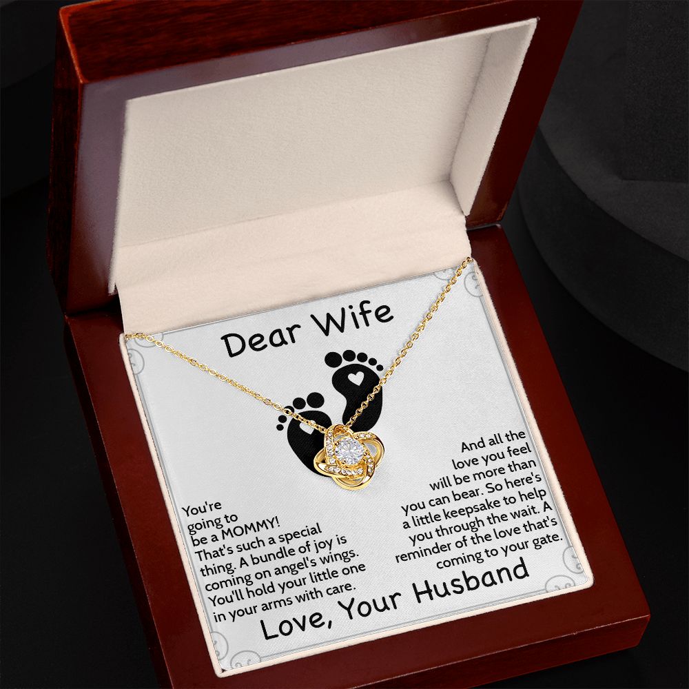 Lovely & Thoughtful Mom-to-Be Necklace with Message Card - Perfect Baby Shower Gift | Gift From Husband