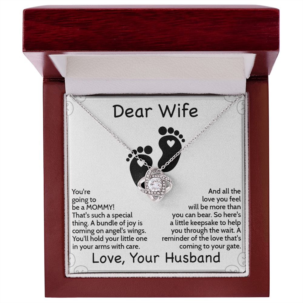 Lovely & Thoughtful Mom-to-Be Necklace with Message Card - Perfect Baby Shower Gift | Gift From Husband