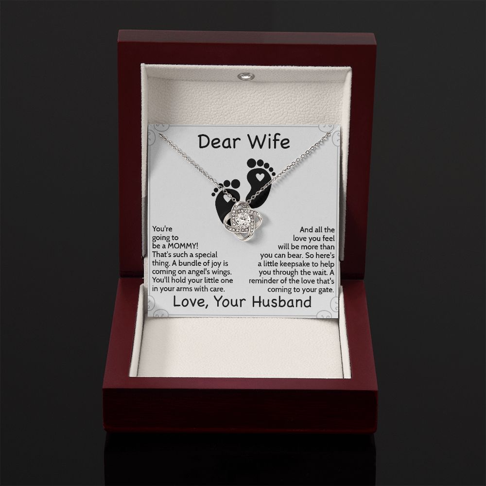 Lovely & Thoughtful Mom-to-Be Necklace with Message Card - Perfect Baby Shower Gift | Gift From Husband