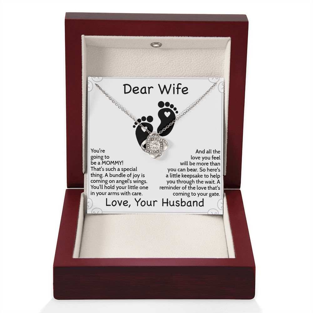 Lovely & Thoughtful Mom-to-Be Necklace with Message Card - Perfect Baby Shower Gift | Gift From Husband