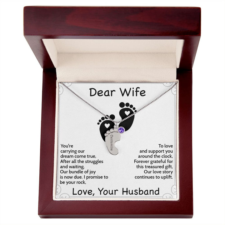 Custom Birthstone Necklace for IVF Moms | Long Wait | A Perfect Gift for the Miracle Baby
