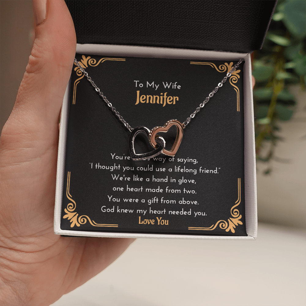 Personalize "Gift From Above" Necklace For Wife | Gift For Partner | Jewelry Gift For Wife | Meaningful Valentine Gift| Romantic Jewelry