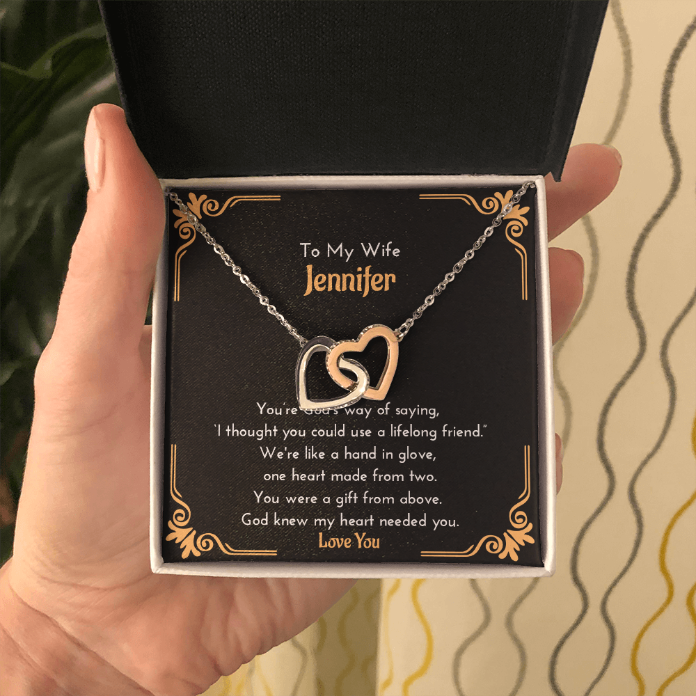 Personalize "Gift From Above" Necklace For Wife | Gift For Partner | Jewelry Gift For Wife | Meaningful Valentine Gift| Romantic Jewelry